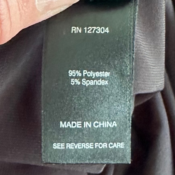 Ali Miles Crepe Lux Crew Neck Sleeveless Tank Top Shell Black Size 2X Neutral - Picture 9 of 12